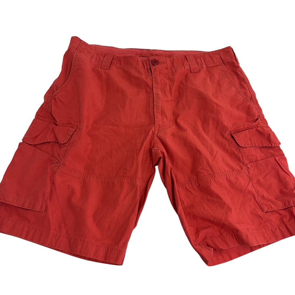 Polo Ralph Lauren Cargo Shorts Mens Size 36 Red Pockets Longer Inseam 10 inches - Picture 10 of 10